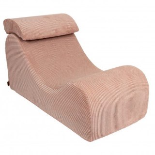 Wave lounger aesthetic pudrowy róż