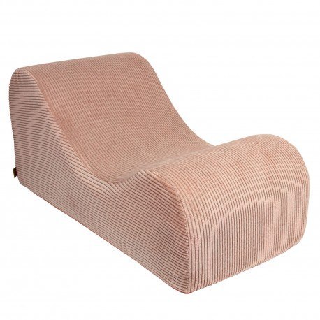 Wave lounger aesthetic pudrowy róż