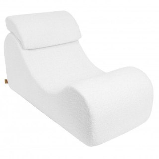 Wave lounger boucle biały