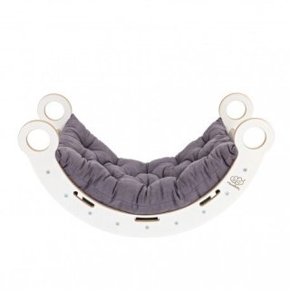 Large dream rocker białe drewno & zjeżdżalnia z sz