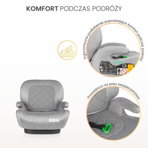FOTELIK IRBIS I-SIZE GREY MELANGE (125-150) FOTELIK IRBIS I-SIZE GREY MELANGE (125-150)