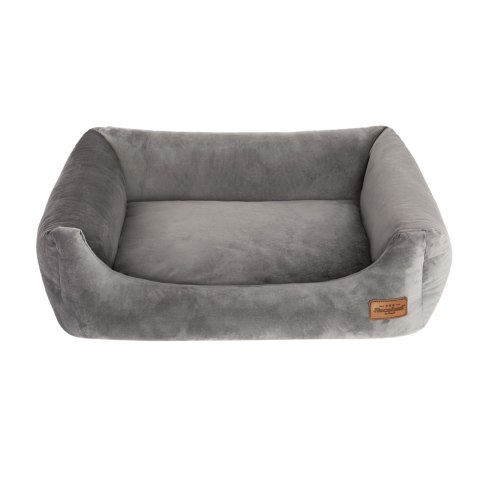 Kanapa Welurove szara (rozmiar M: 80 x 65 x 21 cm) Kanapa Welurove szara (rozmiar M: 80 x 65 x 21 cm)