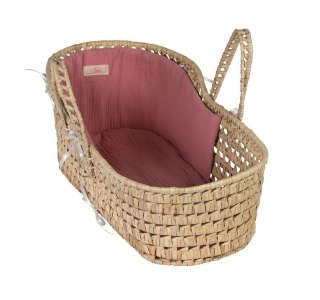 Kosz Mojżesza wyściełany duży dla lalki do 45cm Asi 3999843