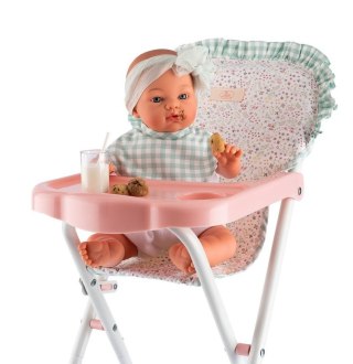 Krzesełko Cloe do karmienia dla lalki do 46 cm miętowe Asi 3712103