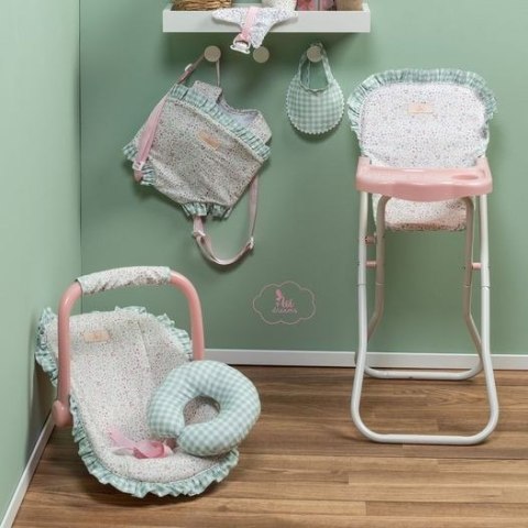 Krzesełko Cloe do karmienia dla lalki do 46 cm miętowe Asi 3712103