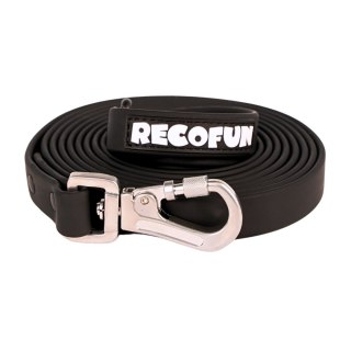 RecoFun Smycz treningowa z PVC czarna (5m)