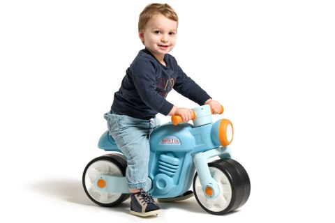 FALK Jeździk Biegowy Ciche Koła Motor Prem1er Retro Niebieski 1+ FALK Jeździk Biegowy Ciche Koła Motor Prem1er Retro Niebieski 1+