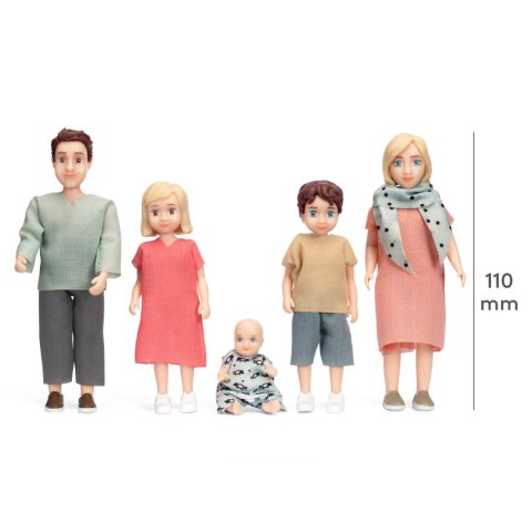 Lalki do domku dla lalek zestaw Charlie, zabawka dla dzieci, domek, Lundby