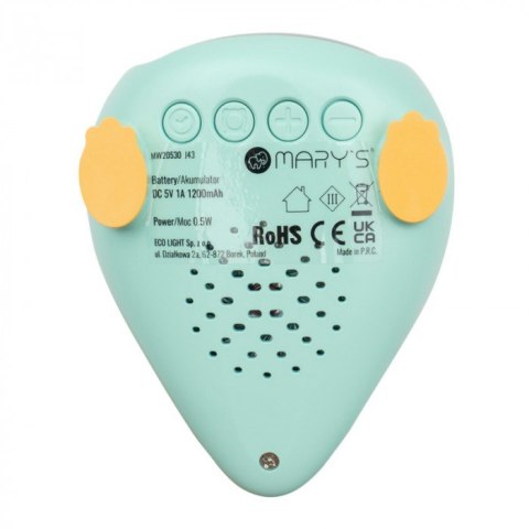 MARY'S MW20530 Budzik mały Dino zielony