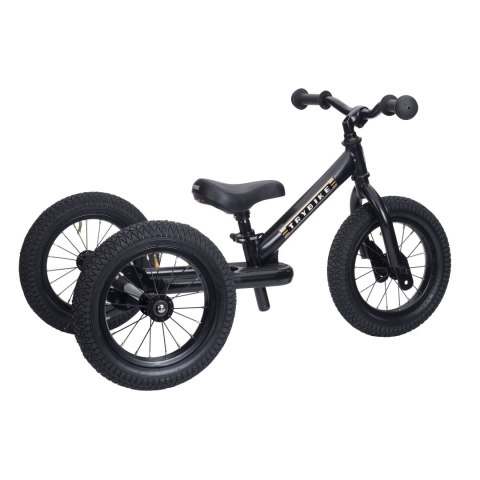Pierwszy rowerek trójkołowy dziecięcy biegowy 2w1 czarny dla dzieci Trybike Pierwszy rowerek trójkołowy dziecięcy biegowy 2w1 czarny dla dzieci Trybike