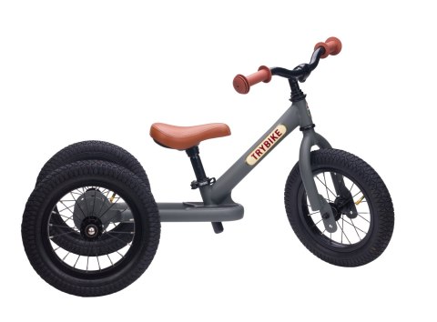 Pierwszy rowerek trójkołowy dziecięcy biegowy 2w1 szary matowy Trybike Pierwszy rowerek trójkołowy dziecięcy biegowy 2w1 szary matowy Trybike