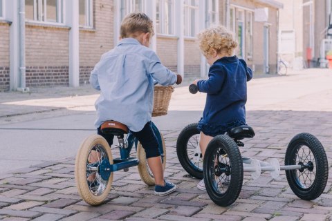 Pierwszy rowerek trójkołowy dziecięcy biegowy 2w1 szary matowy Trybike Pierwszy rowerek trójkołowy dziecięcy biegowy 2w1 szary matowy Trybike