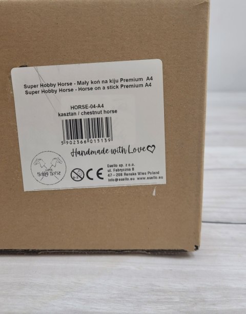 Hobby Horse Mały koń na kiju Premium - kasztan A4 Hobby Horse Mały koń na kiju Premium - kasztan A4