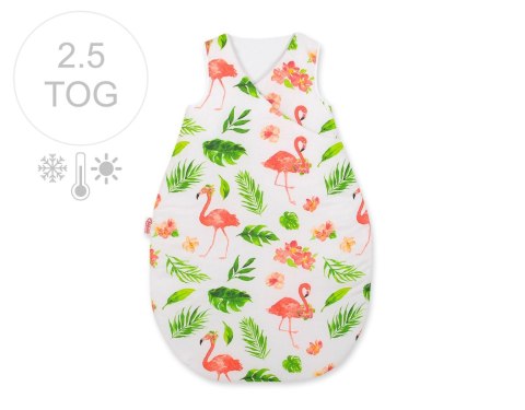 Śpiworek niemowlęcy całoroczny ocieplany 75 cm- flamingi Śpiworek niemowlęcy całoroczny ocieplany 75 cm- flamingi
