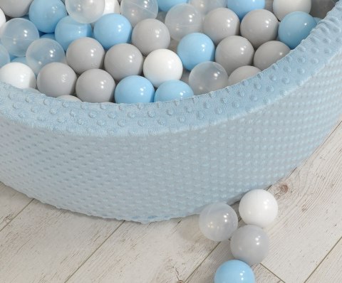 Suchy basen minky H-30 cm z piłkami 300szt. - misty blue Suchy basen minky H-30 cm z piłkami 300szt. - misty blue
