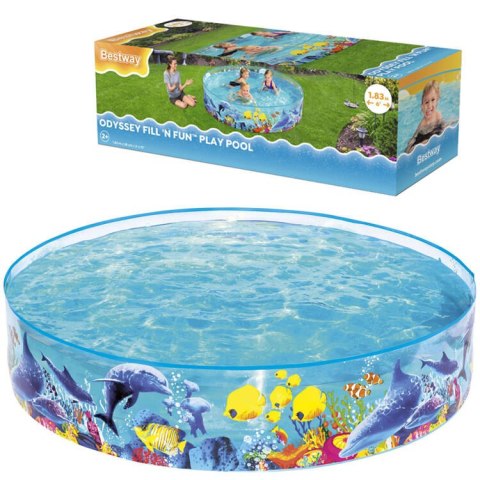 Bestway Basen ROZPOROWY dla dzieci 183x38cm 55030 Bestway Basen ROZPOROWY dla dzieci 183x38cm 55030