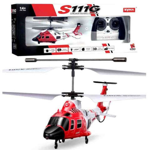 Helikopter Syma S111G Zdalnie sterowany Zabawka na pilota RC0541 Helikopter Syma S111G Zdalnie sterowany Zabawka na pilota RC0541