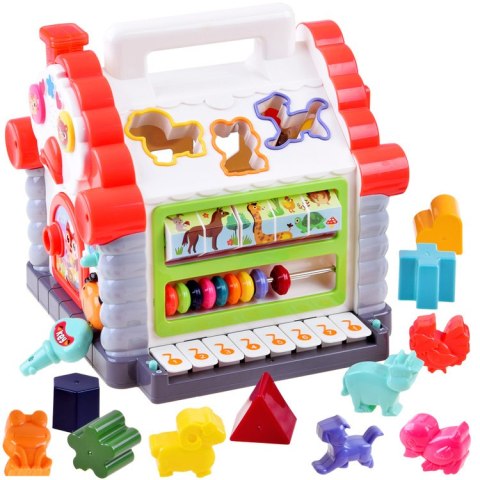 Interaktywny Domek sorter klocki zwierzątka ZA3518 Interaktywny Domek sorter klocki zwierzątka ZA3518
