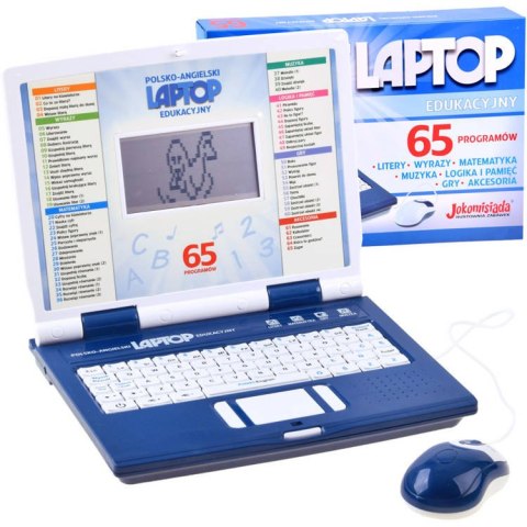 Laptop edukacyjny polsko angielski 65funkcji ZA3321 Laptop edukacyjny polsko angielski 65funkcji ZA3321