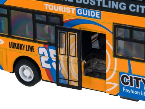 Metalowy AUTOBUS piętrus otwierane drzwi ZA2094 ZO Metalowy AUTOBUS piętrus otwierane drzwi ZA2094 ZO