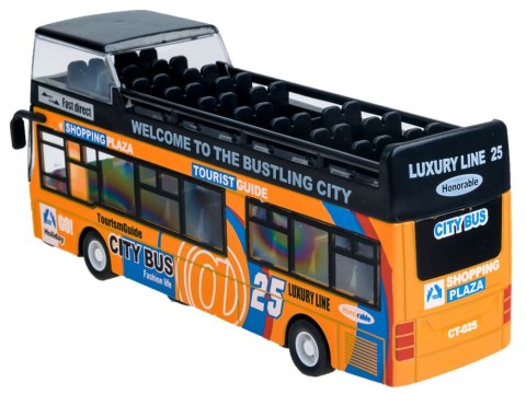 Metalowy AUTOBUS piętrus otwierane drzwi ZA2094 ZO Metalowy AUTOBUS piętrus otwierane drzwi ZA2094 ZO