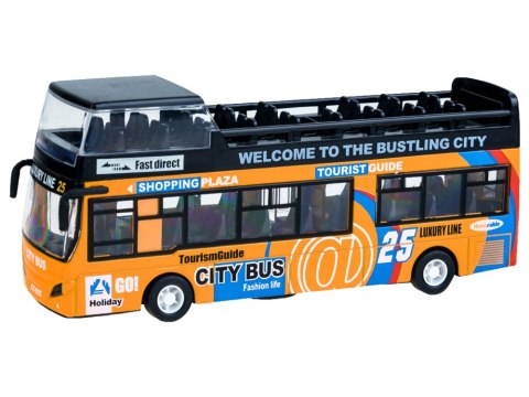 Metalowy AUTOBUS piętrus otwierane drzwi ZA2094 ZO Metalowy AUTOBUS piętrus otwierane drzwi ZA2094 ZO