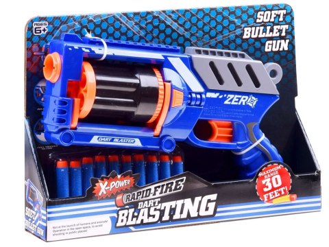 Pistolet BLASTER naboje piankowe 10szt broń ZA3286 Pistolet BLASTER naboje piankowe 10szt broń ZA3286
