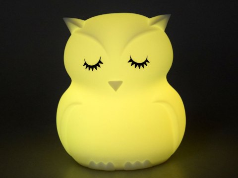 Sowa Silikonowa miękka lampka nocna led RBG + pilot ZA3295 Sowa Silikonowa miękka lampka nocna led RBG + pilot ZA3295