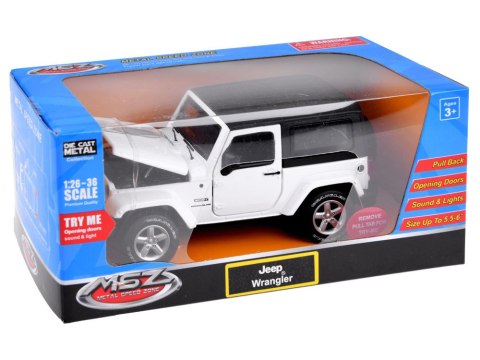 Auto terenowe Jeep Wrangler metalowy 1:32 ZA3751 Auto terenowe Jeep Wrangler metalowy 1:32 ZA3751