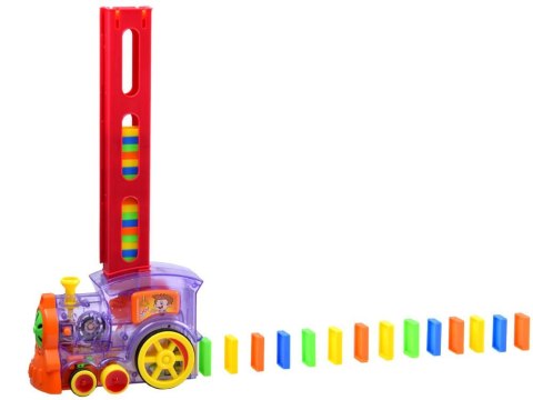 Domino Lokomotywa układanka klocki 80 szt ZA3725 Domino Lokomotywa układanka klocki 80 szt ZA3725