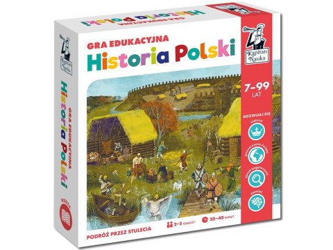Kapitan Nauka Gra edukacyjna Historia Polski GR0484 Kapitan Nauka Gra edukacyjna Historia Polski GR0484