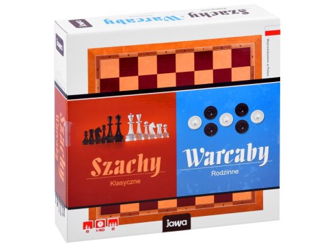 Jawa Strategiczna gra planszowa 2w1 SZACHY + WARCABY GR0523 Jawa Strategiczna gra planszowa 2w1 SZACHY + WARCABY GR0523
