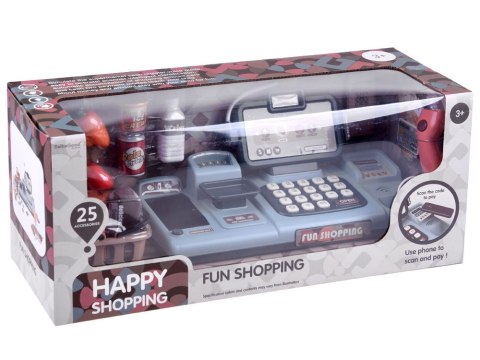 Kasa fiskalna dla dzieci skaner waga smartfon koszyk zabawa w sklep ZA4147 Kasa fiskalna dla dzieci skaner waga smartfon koszyk zabawa w sklep ZA4147