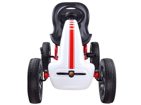 Licencjonowany GOKART ABARTH na pedały dla dzieci 30kg Miękkie koła PA0167 Licencjonowany GOKART ABARTH na pedały dla dzieci 30kg Miękkie koła PA0167