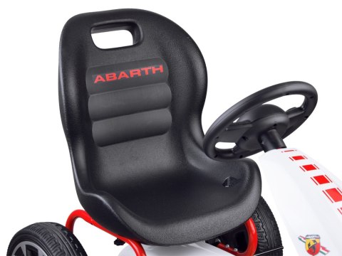 Licencjonowany GOKART ABARTH na pedały dla dzieci 30kg Miękkie koła PA0167 Licencjonowany GOKART ABARTH na pedały dla dzieci 30kg Miękkie koła PA0167