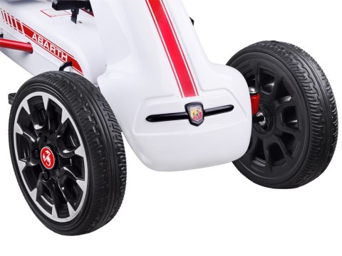Licencjonowany GOKART ABARTH na pedały dla dzieci 30kg Miękkie koła PA0167 Licencjonowany GOKART ABARTH na pedały dla dzieci 30kg Miękkie koła PA0167