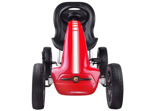 Licencjonowany GOKART ABARTH na pedały dla dzieci 30kg Miękkie koła PA0167 Licencjonowany GOKART ABARTH na pedały dla dzieci 30kg Miękkie koła PA0167