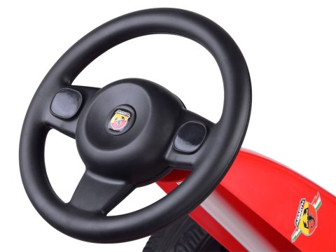 Licencjonowany GOKART ABARTH na pedały dla dzieci 30kg Miękkie koła PA0167 Licencjonowany GOKART ABARTH na pedały dla dzieci 30kg Miękkie koła PA0167