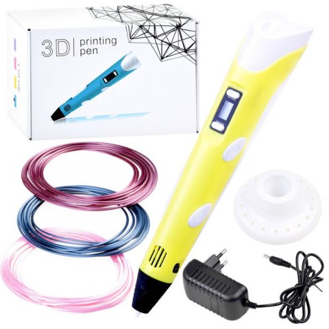Pióro 3D magiczny długopis 3D + wkłady ZA3932 Pióro 3D magiczny długopis 3D + wkłady ZA3932