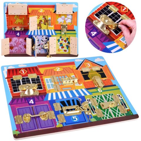 Tablica sensoryczna manipulacyjna zamki ZA4133 Tablica sensoryczna manipulacyjna zamki ZA4133