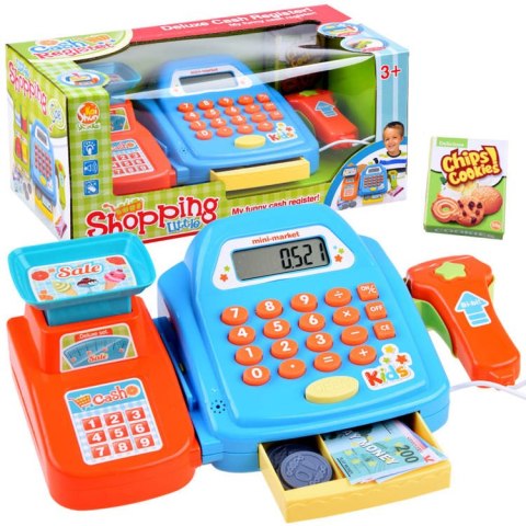 Zabawka Kasa fiskalna + waga zabawa w sklep ZA3851 Zabawka Kasa fiskalna + waga zabawa w sklep ZA3851
