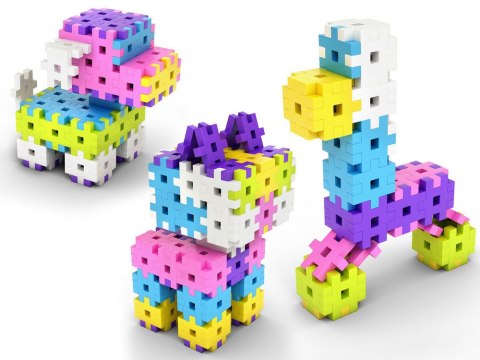 Klocki WAFLE Meli Basic 150 elementów Pink 50020 Klocki WAFLE Meli Basic 150 elementów Pink 50020