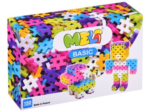 Klocki WAFLE Meli Basic 150 elementów Pink 50020 Klocki WAFLE Meli Basic 150 elementów Pink 50020