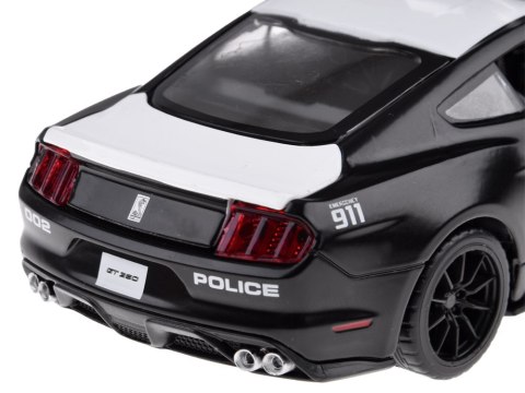 Auto metalowe policja Ford Shelby GT350 skala 1:32 światła koguty ZA4610 Auto metalowe policja Ford Shelby GT350 skala 1:32 światła koguty ZA4610