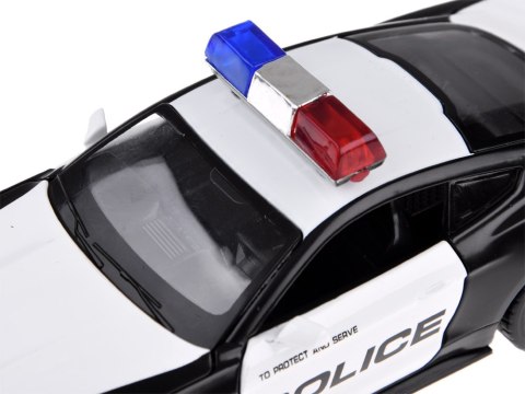 Auto metalowe policja Ford Shelby GT350 skala 1:32 światła koguty ZA4610 Auto metalowe policja Ford Shelby GT350 skala 1:32 światła koguty ZA4610