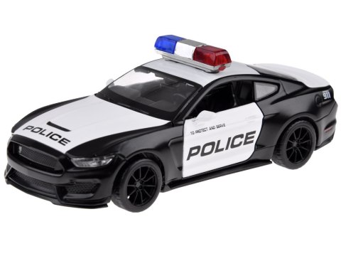 Auto metalowe policja Ford Shelby GT350 skala 1:32 światła koguty ZA4610 Auto metalowe policja Ford Shelby GT350 skala 1:32 światła koguty ZA4610