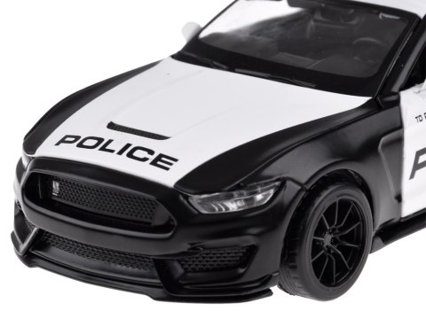 Auto metalowe policja Ford Shelby GT350 skala 1:32 światła koguty ZA4610 Auto metalowe policja Ford Shelby GT350 skala 1:32 światła koguty ZA4610