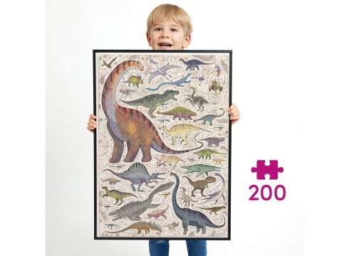 CzuCzu Puzzlove Dinozaury 200 el. ZA4604 CzuCzu Puzzlove Dinozaury 200 el. ZA4604