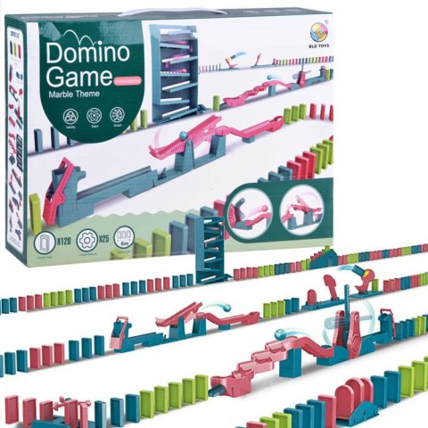 Gra Domino klocki układanka przeszkody GR0605 Gra Domino klocki układanka przeszkody GR0605