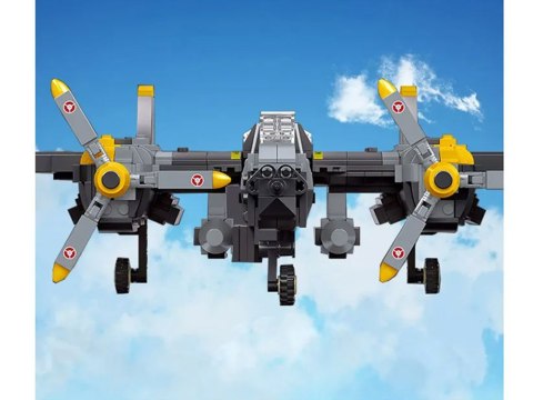 Klocki techniczne samolot bojowy myśliwiec P-38 937 ele ZA4623 Klocki techniczne samolot bojowy myśliwiec P-38 937 ele ZA4623
